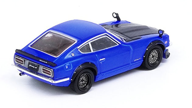 Load image into Gallery viewer, INNO Models 1/64 Nissan Fairlady Z (S30) Blue with Carbon Hood
