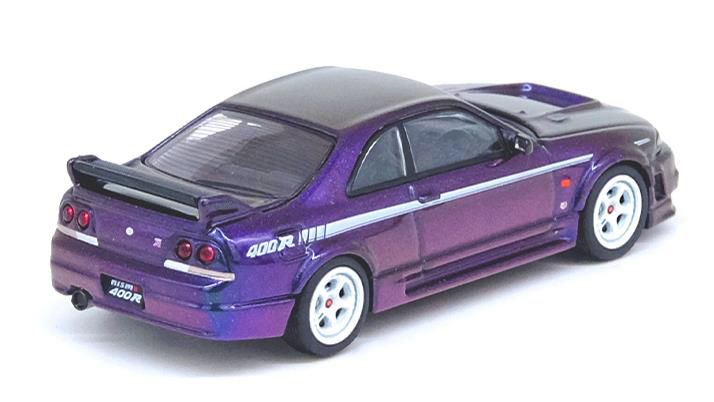 Carica immagine in Galleria Viewer, INNO Models 1/64 Nissan Skyline GT-R (R33) NISMO 400R Midnight Purple II Event Limited at Hong Kong Toycar Salon 2023
