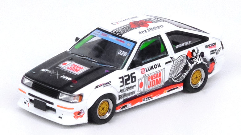 Cargue la imagen en el visor de la galería, INNO Models 1/64 Toyota Corolla AE86 Levin &quot;TRACKERS RACING&quot;
