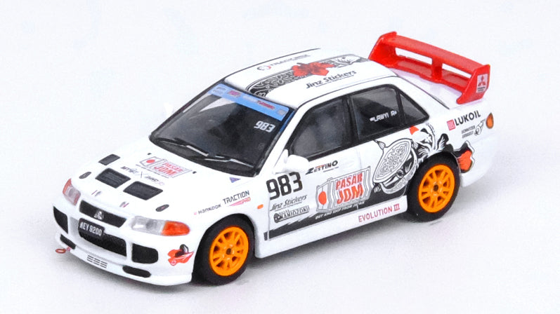 Load image into Gallery viewer, INNO Models 1/64 Mitsubishi Lancer Evolution III &quot;TRACKERZ RACING&quot;
