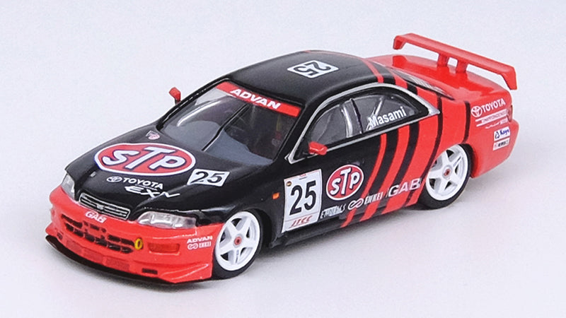 Laden Sie das Bild in Galerie -Viewer, INNO Models 1/64 Toyota Corona EXIV #25 &quot;STP ADVAN&quot; JTCC 1995
