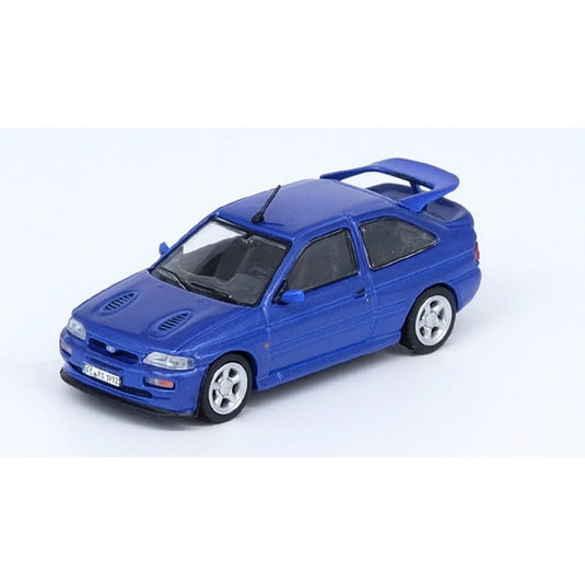 INNO ModelsIN64-FERS-BLULHD 1/64 Ford Escort RS COSWORTH bleu métallisé conduite à gauche moulé sous pression