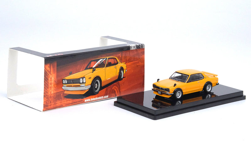 Cargue la imagen en el visor de la galería, INNO Models 1/64 Nissan Skyline 2000 GT-R (KPGC10) Orange Malaysia Diecast Expo 2023 Event Limited
