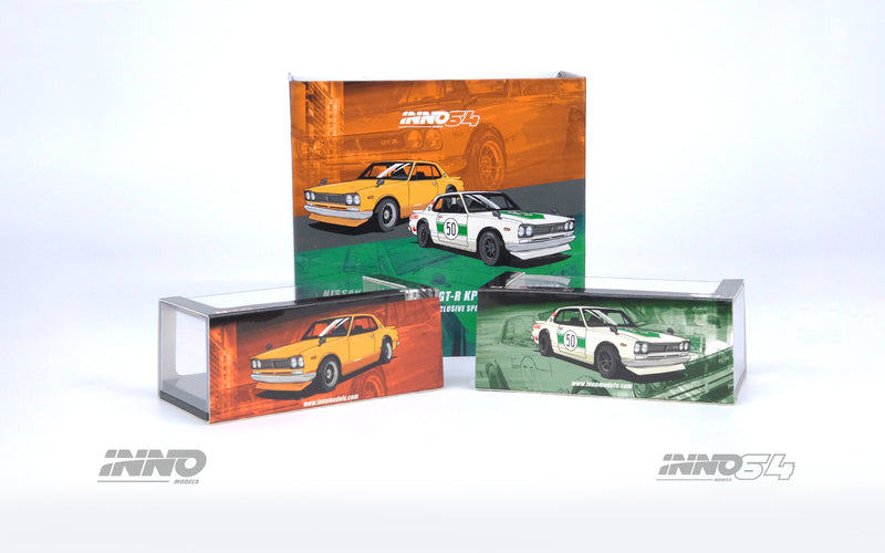 Load image into Gallery viewer, INNO Models 1/64 Nissan Skyline 2000 GT-R (KPGC10) MALAYSIA DIECAST EXPO 2023 Box Set Edition
