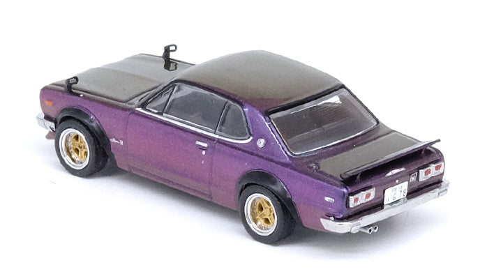 Chargez l&#39;image dans la visionneuse de la galerie, INNO ModelsIN64-KPGC10-MPII 1/64 Nissan Skyline 2000 GT-R KPGC10 Midnight Purple II moulé sous pression
