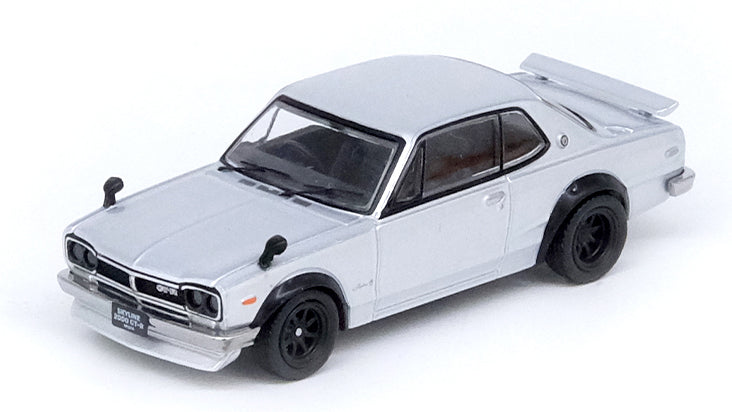 Laden Sie das Bild in Galerie -Viewer, INNO Models 1/64 Nissan Skyline 2000 GT-R (KPGC10) Silver
