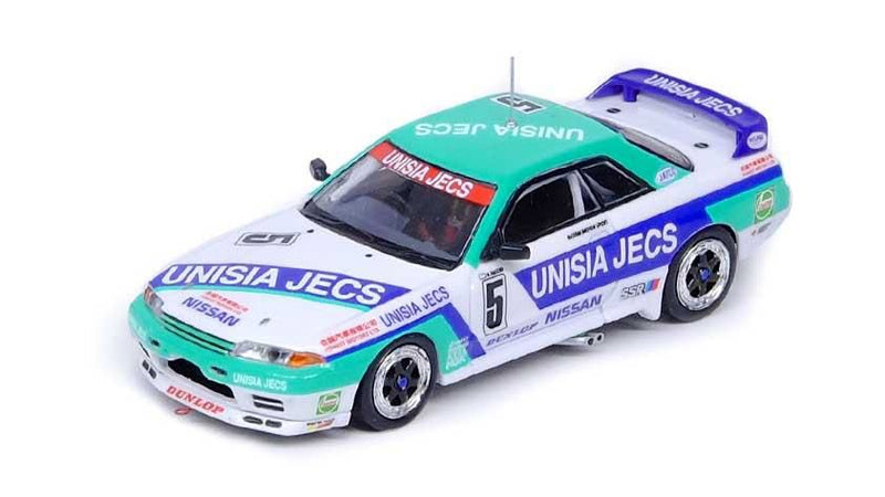 Load image into Gallery viewer, INNO Models 1/64 Nissan Skyline GT-R (R32) #5 &quot;UNISIA JECS&quot; Macau Guia Race 1992
