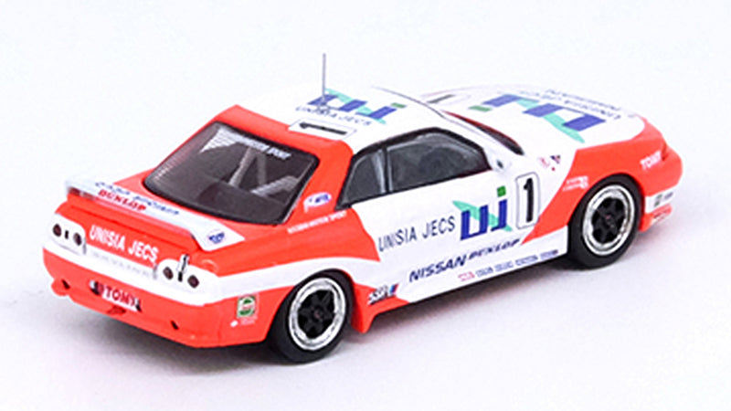 Chargez l&#39;image dans la visionneuse de la galerie, INNO Models 1/64 Nissan Skyline GT-R (R32) #1 &quot;UNISIA JECS&quot; JTC 1993 M. Hasemi / H. Fukuyama
