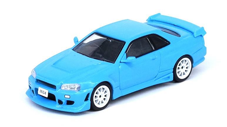 Load image into Gallery viewer, INNO Models 1/64 Nissan Skyline R34 Baby Blue Event Limited at Hong Kong ToyCar Salon 2022
