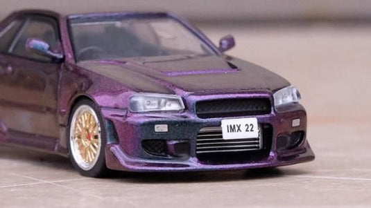 INNO Models 1/64 Nissan Skyline R34 GTT Magic Purple Event Limited at International MotorXpo Hong Kong 2022