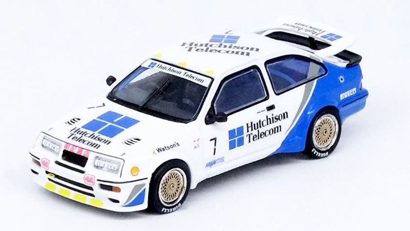 Chargez l&#39;image dans la visionneuse de la galerie, INNO ModelsIN64-RS500-MGP22HT 1/64 Ford Sierra RS500 CORSWOTH #7 Hutchison Telecom Macau Gear Race 1989 Grand Prix de Macao 2022 Modèle limité moulé sous pression
