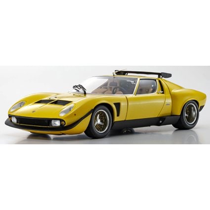 KYOSHO KS08319GY 1/18 Lamborghini Miura SVR Yellow/Black [Miniature Car]