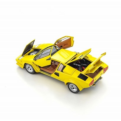 Chargez l&#39;image dans la visionneuse de la galerie, Précommande KYOSHO KS08320Y 1/18 Lamborghini Countach LP5000 Quattrovalvole Jaune Diecast
