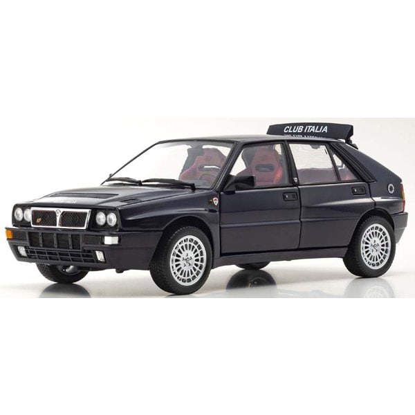 Cargue la imagen en el visor de la galería, KYOSHO KS08343SC 1/18 Lancia Delta HF Integrale Club Italia azul oscuro fundido a presión
