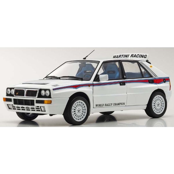 Cargue la imagen en el visor de la galería, KYOSHO KS08344E 1/18 Lancia Delta HF Integrale Integrale 6 Blanco Diecast
