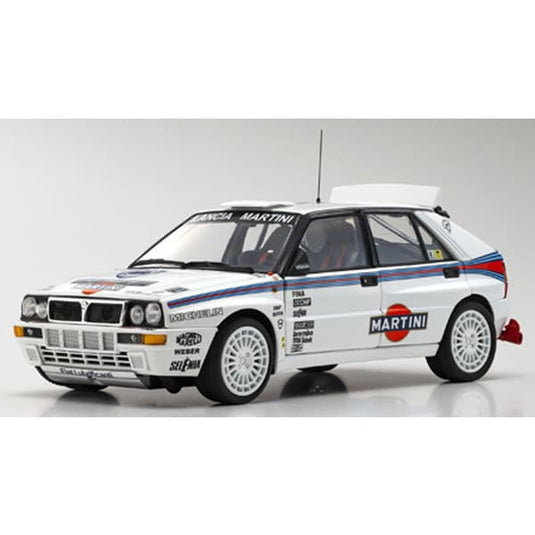 KYOSHO KS08348G 1/18 Lancia Delta HF Integrale Evoluzione Test Car blanco fundido a presión