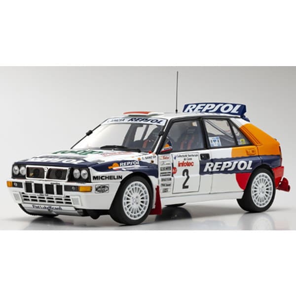 Cargue la imagen en el visor de la galería, KYOSHO KS08348J 1/18 Lancia Delta HF Integrale Evoluzione Tour de Corse 1993 #2 Diecast
