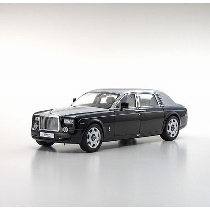 Chargez l&#39;image dans la visionneuse de la galerie, Précommande KYOSHO KS08841BKS 1/18 Rolls-Royce Phantom EWB Noir/Argent Diecast
