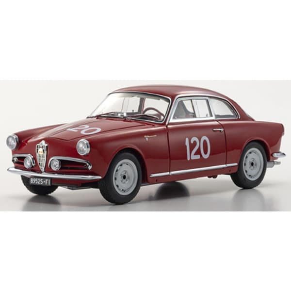 Laden Sie das Bild in Galerie -Viewer, KYOSHO KS08957A 1/18 Alfa Romeo Giulietta SV Mille Miglia 1956 #120 Diecast
