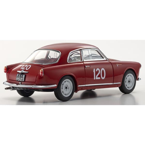 Load image into Gallery viewer, KYOSHO KS08957A 1/18 Alfa Romeo Giulietta SV Mille Miglia 1956 #120 Diecast
