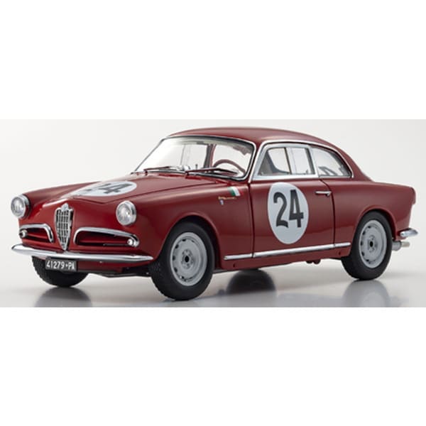 Load image into Gallery viewer, KYOSHO KS08957B 1/18 Alfa Romeo Giulietta SV Targa Florio 1958 #24 Diecast
