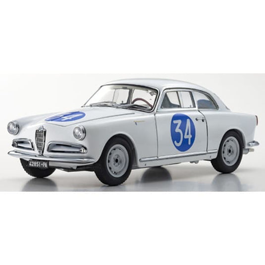 KYOSHO KS08957C 1/18 Alfa Romeo Giulietta SV Targa Florio 1960 #34 moulé sous pression