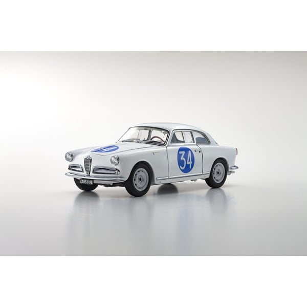 KYOSHO KS08957C 1/18 Alfa Romeo Giulietta SV Targa Florio 1960 #34 moulé sous pression