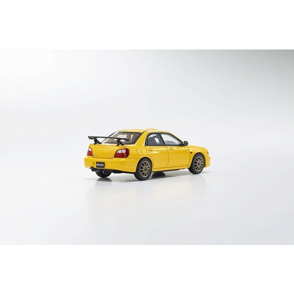 Chargez l&#39;image dans la visionneuse de la galerie, KYOSHO KSR43118Y 1/43 Subaru Impreza S202 jaune [voiture miniature en résine moulée]
