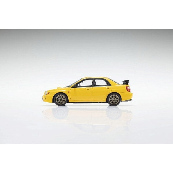 Chargez l&#39;image dans la visionneuse de la galerie, KYOSHO KSR43118Y 1/43 Subaru Impreza S202 jaune [voiture miniature en résine moulée]
