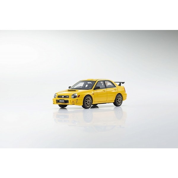 Chargez l&#39;image dans la visionneuse de la galerie, KYOSHO KSR43118Y 1/43 Subaru Impreza S202 jaune [voiture miniature en résine moulée]
