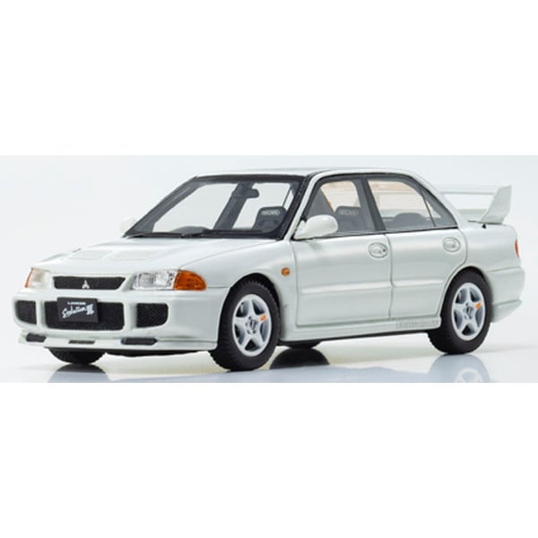 Précommande KYOSHO KSR43120W 1/43 Mitsubishi Lancer Evolution III Blanc [Voiture miniature en résine moulée]