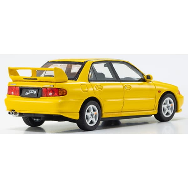 Cargue la imagen en el visor de la galería, Reserva KYOSHO KSR43120Y 1/43 Mitsubishi Lancer Evolution III Amarillo [Coche en miniatura fundido en resina]
