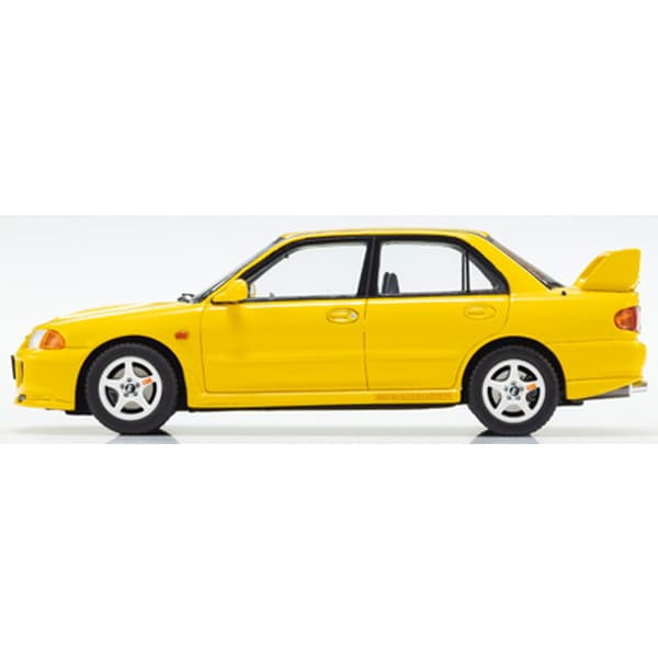 Cargue la imagen en el visor de la galería, Reserva KYOSHO KSR43120Y 1/43 Mitsubishi Lancer Evolution III Amarillo [Coche en miniatura fundido en resina]
