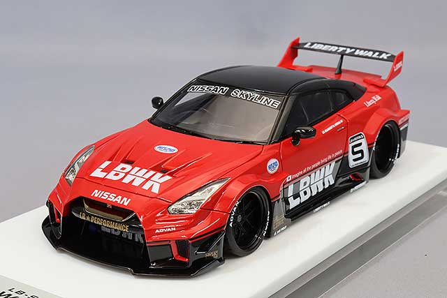 EIDOLON 1/43 LB-Silhouette Works GT 35GT-RR Red/Black