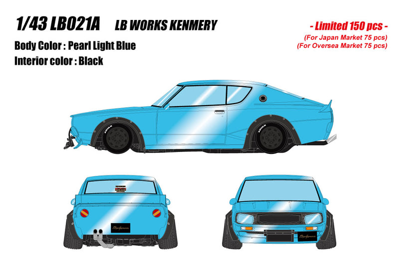 Chargez l&#39;image dans la visionneuse de la galerie, Précommande EIDOLON LB021A LB Works KENMERY Tokyo Auto Salon Pearl Light Blue Limited 150pcs
