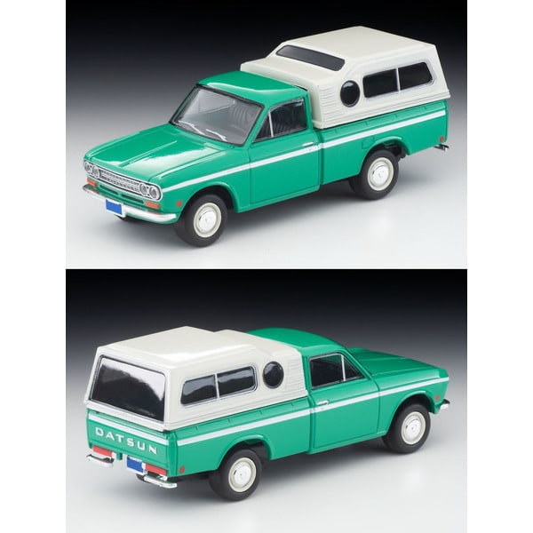 Laden Sie das Bild in Galerie -Viewer, Tomica LV-194b 1/64 Datsun Truck North American Spec Green  Diecast
