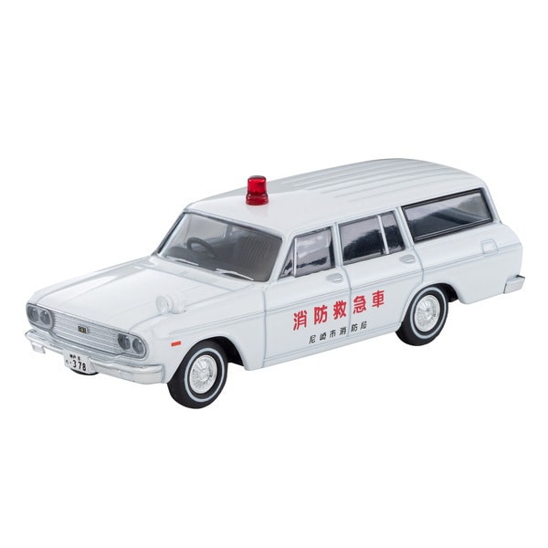 Laden Sie das Bild in Galerie -Viewer, Tomica LV-207a 1/64 Toyopet Masterline Fire Ambulance Amagasaki Fire Department 1966  Diecast
