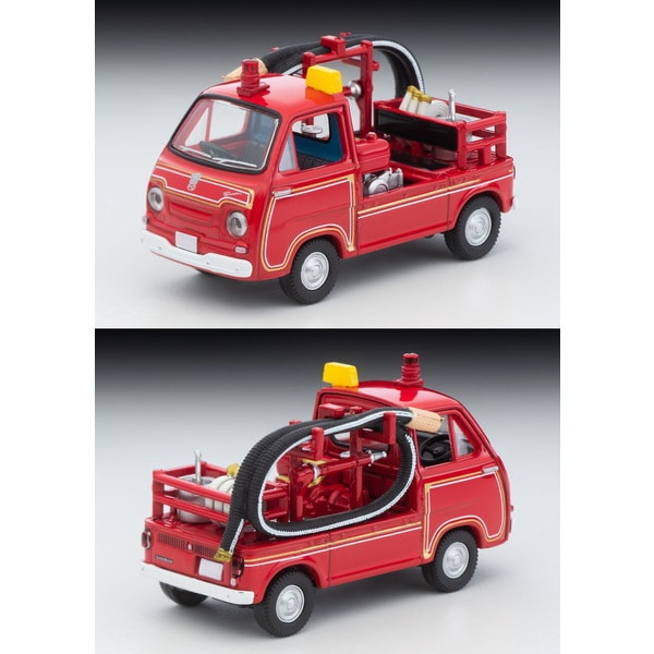 Cargue la imagen en el visor de la galería, Tomica LV-68c 1/64 Subaru Sambar Pump Camión de bomberos con figura fundida
