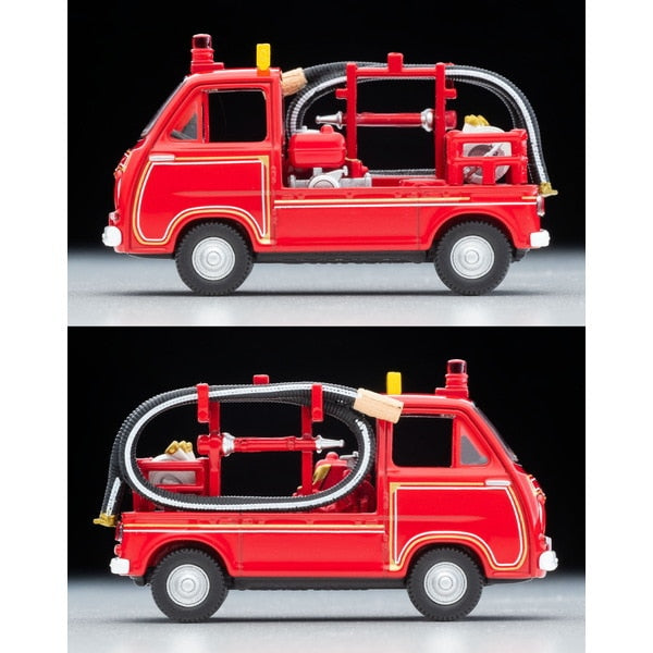 Cargue la imagen en el visor de la galería, Tomica LV-68c 1/64 Subaru Sambar Pump Camión de bomberos con figura fundida
