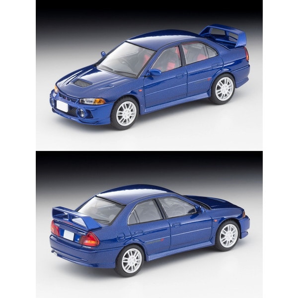 Laden Sie das Bild in Galerie -Viewer, Tomica LV-N186e 1/64 Mitsubishi Lancer GSR Evolution IV Navy  Diecast
