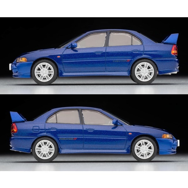 Laden Sie das Bild in Galerie -Viewer, Tomica LV-N186e 1/64 Mitsubishi Lancer GSR Evolution IV Navy  Diecast
