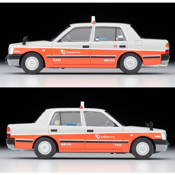 Laden Sie das Bild in Galerie -Viewer, Tomica LV-N218b 1/64 Toyota Crown Comfort Taxi Odakyu Transportation  Diecast
