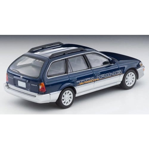 Cargue la imagen en el visor de la galería, Tomica LV-N287a 1/64 Toyota Corolla Wagon L Touring con opciones Azul/Plata 1996 Diecast
