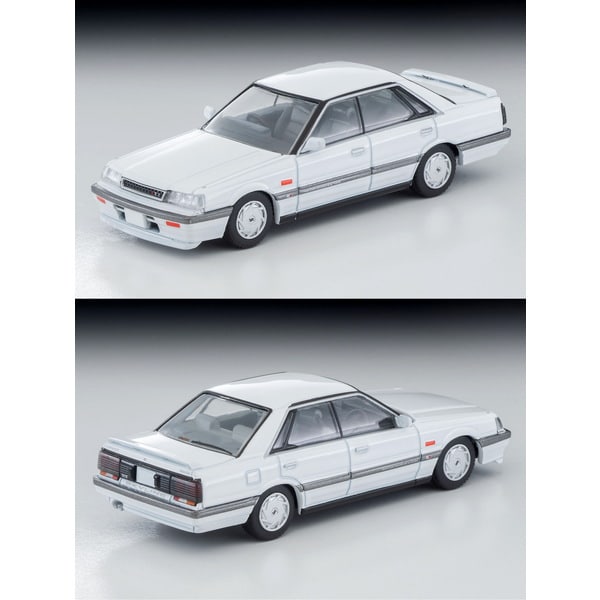 Cargue la imagen en el visor de la galería, Tomica LV-N301a 1/64 Nissan Skyline 4 puertas HT GT Passage Twin Cam 24V blanco 1987 Diecast
