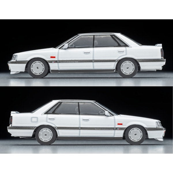 Cargue la imagen en el visor de la galería, Tomica LV-N301a 1/64 Nissan Skyline 4 puertas HT GT Passage Twin Cam 24V blanco 1987 Diecast
