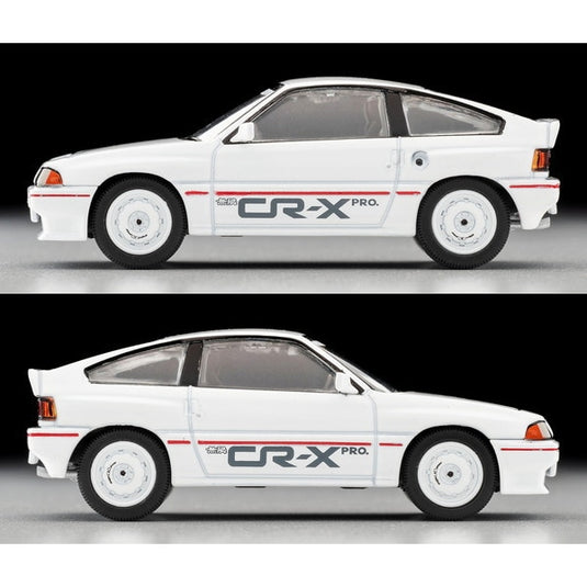 Tomica LV-N302a 1/64 Honda Ballade Sports CR-X Mugen CR-X Pro blanc premier modèle moulé sous pression