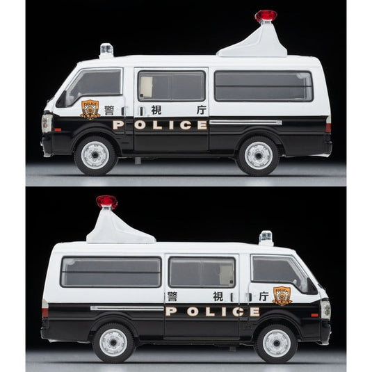 Tomica LV-N309a 1/64 Mazda Bongo Brawny Van Guide signe véhicule département de Police métropolitaine moulé sous pression