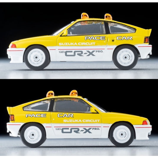 Pre-order Tomica LV-N318b 1/64 Honda Ballade Sports CR-X Mugen CR-X Pro Suzuka Circuit Pace Car Yellow/White  Diecast