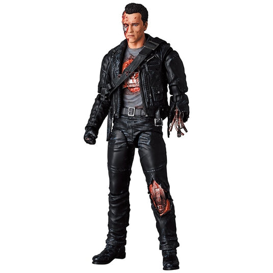 MEDICOM TOY MAFEX No.191 Terminator 2: Judgment Day T-800 (T2: BATTLE DAMAGE Ver.) [Pre-painted Articulated Figure Approximately 160mm]