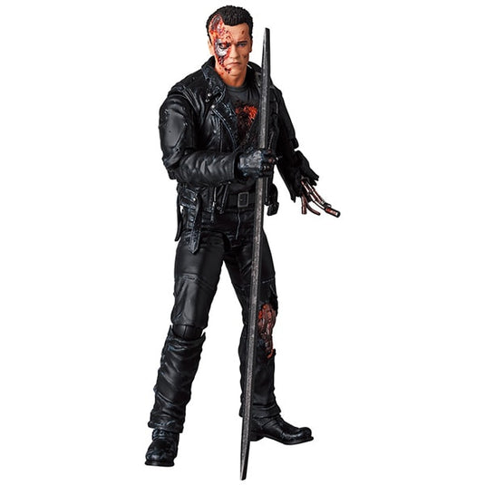 MEDICOM TOY MAFEX No.191 Terminator 2: Judgment Day T-800 (T2: BATTLE DAMAGE Ver.) [Pre-painted Articulated Figure Approximately 160mm]